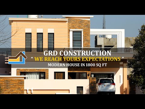 007 Modern House | Built Area 1800 sq.ft | Client Amandeep singh | GRD Construction | 9988111131