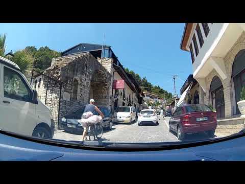 Albania: Driving in Old Town Berat