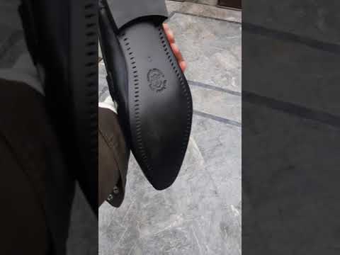 leather hand made shoes for men with leather sole