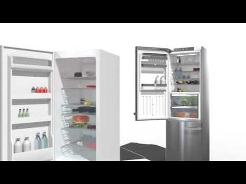 Miele Freestanding Fridge Freezer Frost Free KFN4394ED - White Video 1