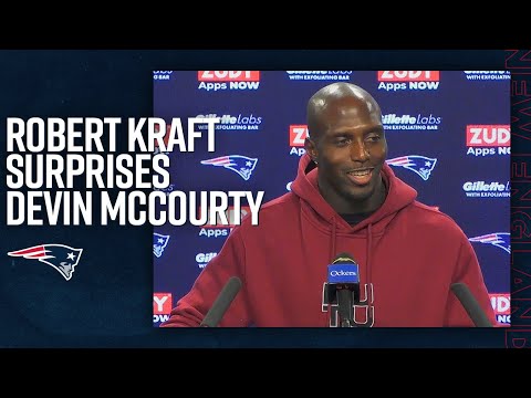 Robert Kraft Surprises Devin McCourty Ahead  of his 200th Game | Patriots