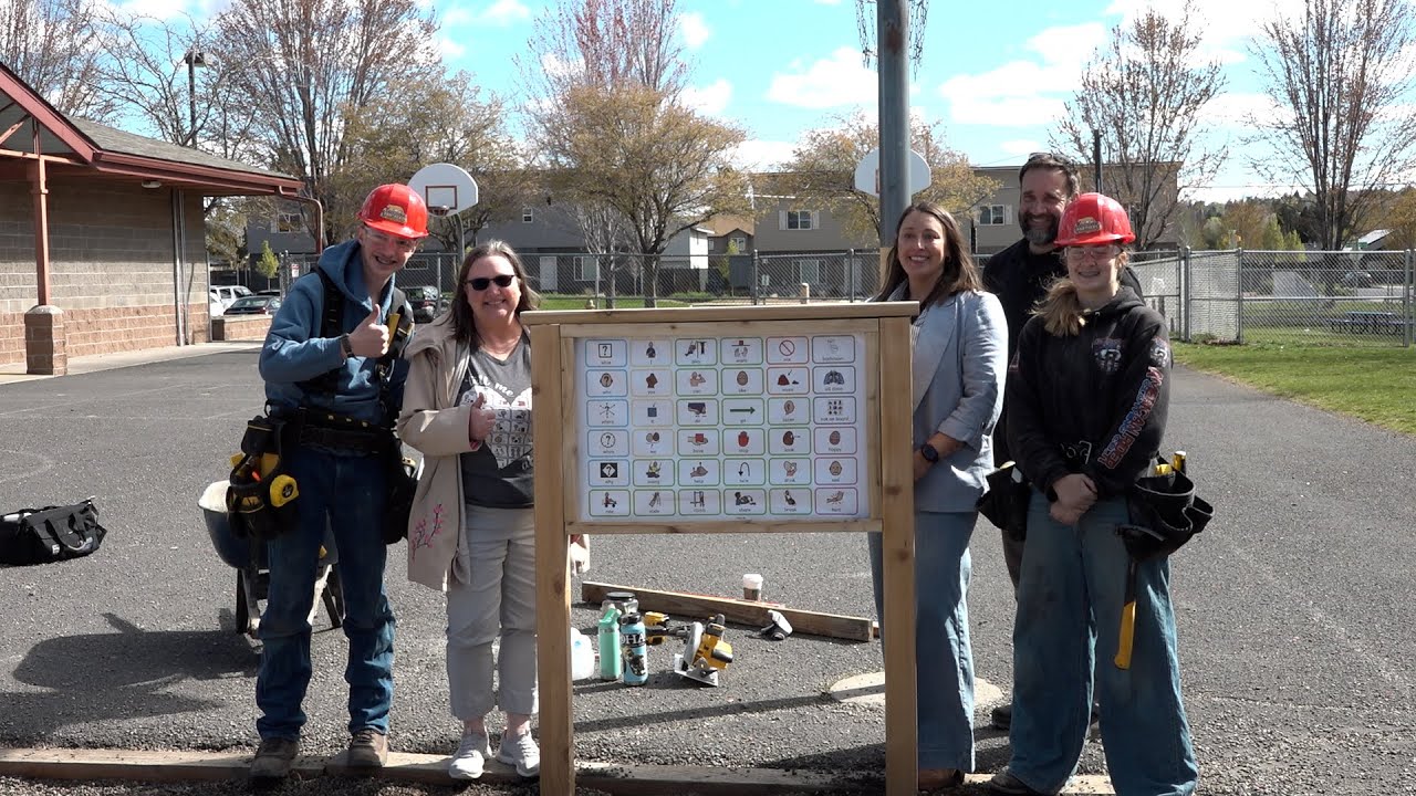 Redmond students build communication board to help elementary kids connect