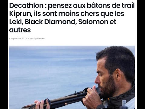 Bâtons de Trail Pliables Kiprun Carbone 3 brins : Decathlon # Leki # Black Diamond # Salomon