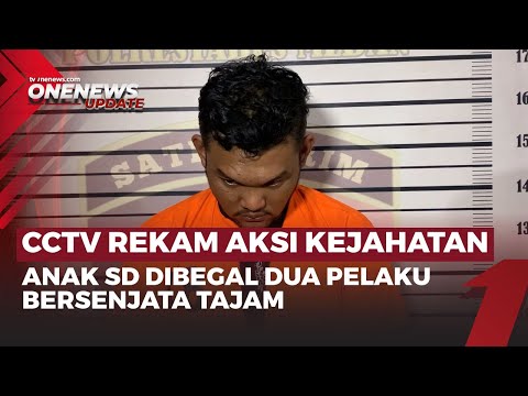 Aksi Keji Dua Begal terhadap Bocah SD Terekam CCTV, Satu Pelaku Ditembak Polisi | OneNews Update