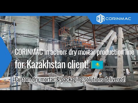 CORINMAC in Action: Dual Dry Mortar Production Lines for Kazakhstan Client! 🇰🇿