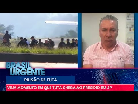 Veja momento em que Tuta chega ao Presídio de Presidente Venceslau (SP) | Brasil Urgente