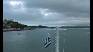 preview picture of video 'On M.V. Pont Aven leaving Santander'