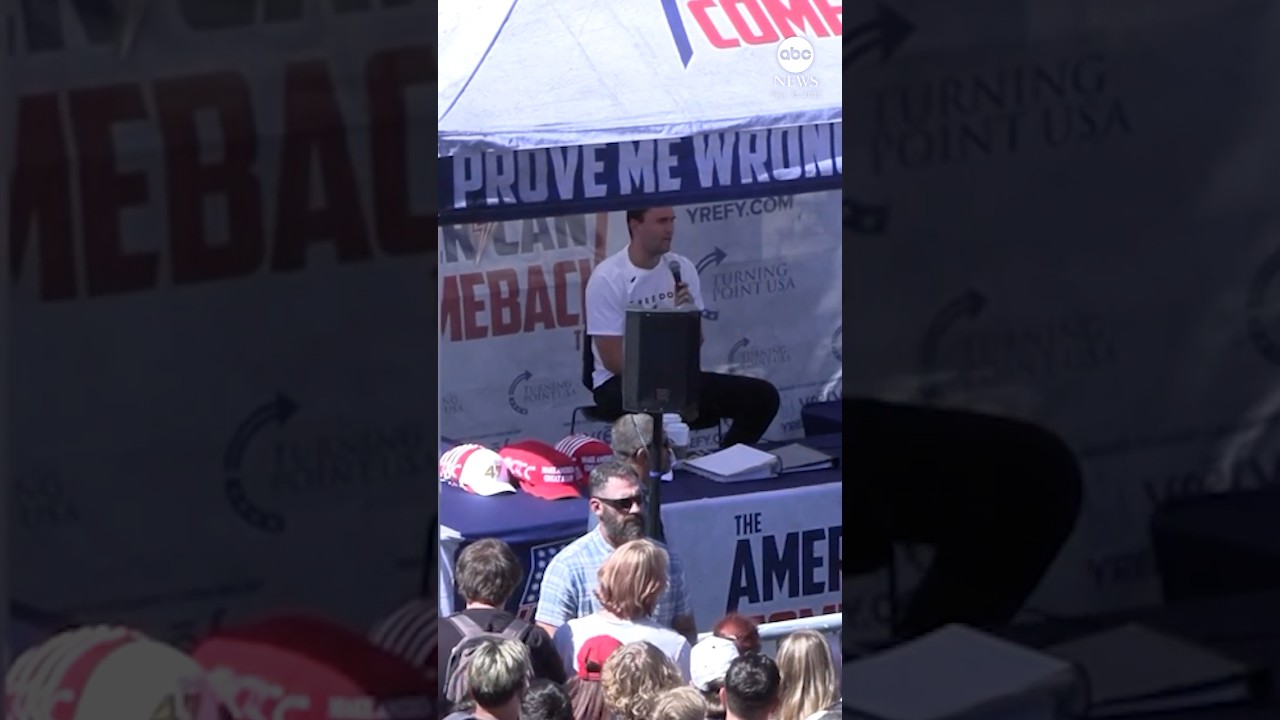 Charlie Kirk's final moments before deadly shooting at Utah event