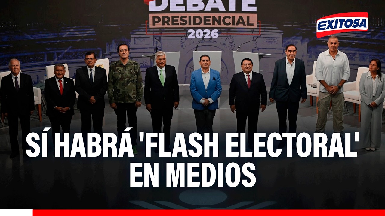 🔴🔵 Flash Electoral SÍ se emitirá en medios tras boca de urna, según ONPE