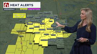 Eastern Oklahoma Weather: Spotty Showers, Then Triple-Digit Heat | August 5, 2026