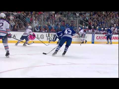 Kadri Goal - Oilers 1 vs Leafs 1 - Oct 12th 2013 (HD)