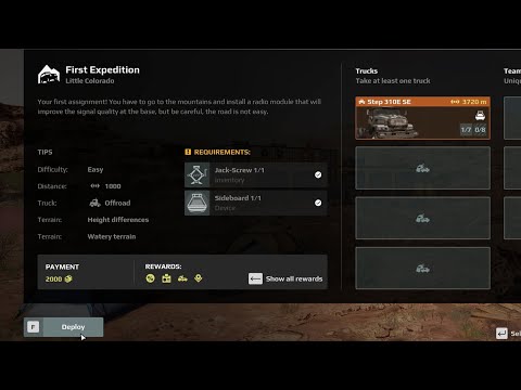 Expeditions: A MudRunner Game - how to Start First Game