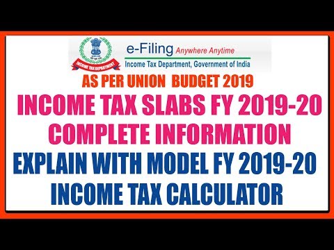 BUDGET 2019 INCOME TAX SLAB AY 2020-21 Video