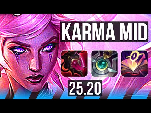 KARMA vs XERATH (MID) | 6 solo kills, 10/3/13, Dominating | EUW Master | 25.20