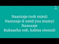 Diamond platnumz_ Naanzaje (lyrics) #Naanzaje