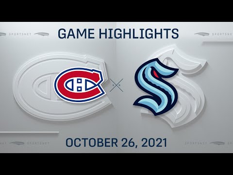 NHL Highlights | Canadiens vs. Kraken - Oct. 26, 2021