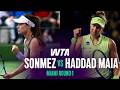 Zeynep Sonmez Vs Beatriz Haddad Maia 2026 Miami Round 1 WTA Match Highlights