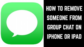 How to Remove Someone from Group Chat on iPhone or iPad