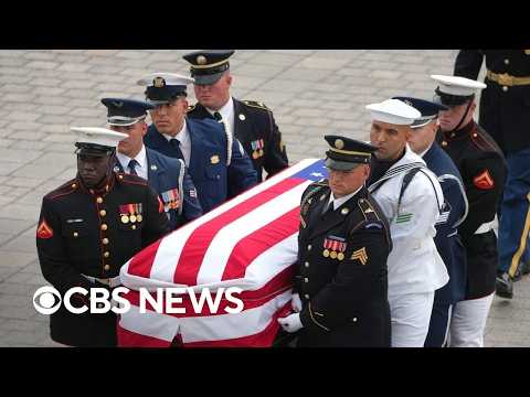 Watch: Armed forces carry Lindsey Graham's casket into U.S. Capitol