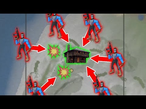 Protecting Heli loot against the HORDES of players - (Rust S1E1)