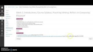 ENGLISH 101 USM: Navigating Canvas