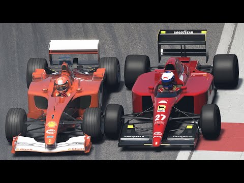 Michael Schumacher vs Alain Prost | 2001 Ferrari F2001 vs 1991 Ferrari 643 | F1 at Monza