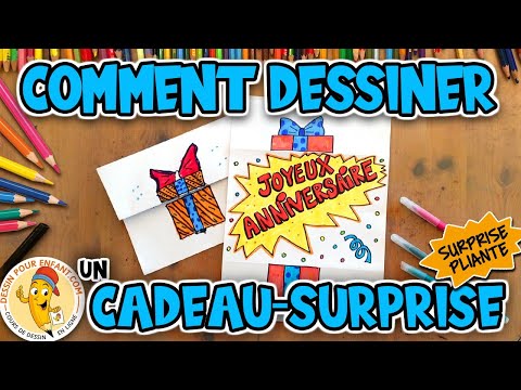 Comment dessiner un CADEAU D'ANNIVERSAIRE | Dessin Pour Enfant