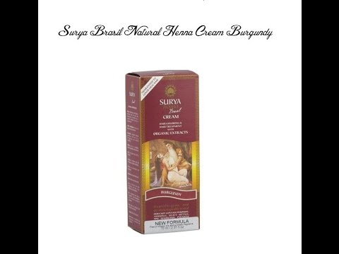 Surya Henna Cream, Hair Color in Burgundy ( Application & Review)