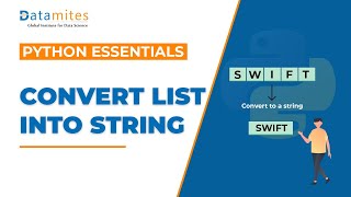 Convert a list to string with Join Function in Python - Python Essentials