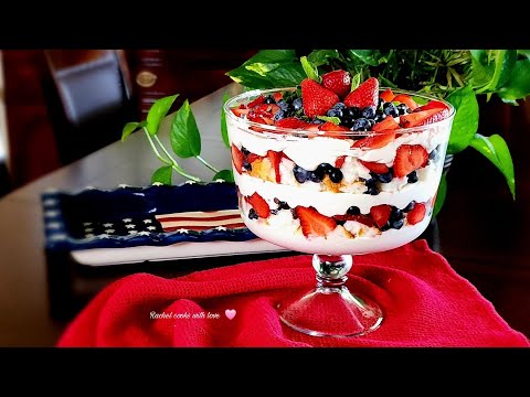 Easy as 123 // Perfect 4th of July Dessert❤️#desserts #trifle #rachelcookswithlove