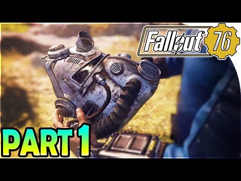 FALLOUT 76 BETA GAMEPLAY PART 1 - Vault 76, Flatwoods, Chasing the Overseer...