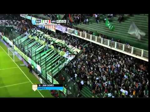 Golazo de Juan Cazares / Banfield 1 - Argentinos 0 / Liguilla Argentina Pre Sudamericana 2015
