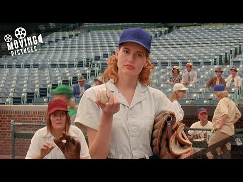 Hilarious First Day At Tryouts | A League Of Their Own (Geena Davis, Madonna, Jon Lovitz)
