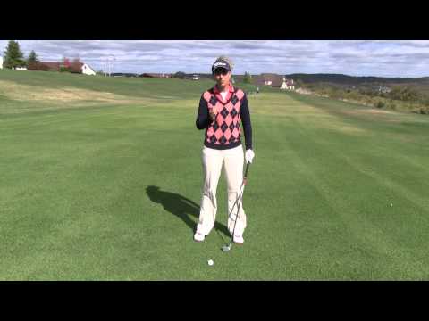 Part of a video titled Trouble Hitting Off of a Wet Fairway? - YouTube