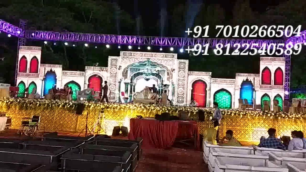 LED Screen Video Wall | Grand Wedding Event Decoration India +91 81225 40589 (WA)