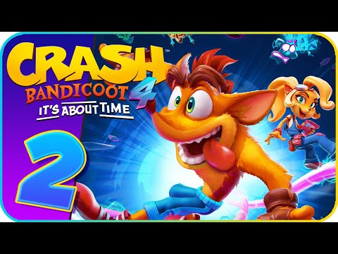 Crash Bandicoot 4: It's About Time Walkthrough Part 2 (PS4) Hazardous Wastes, 2084
