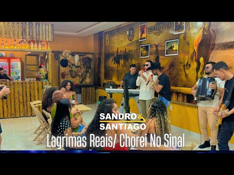 LÁGRIMAS REAIS / CHOREI NO SINAL - Sandro e Santiago Vídeo Clipe Oficial Dvd 21 Anos 