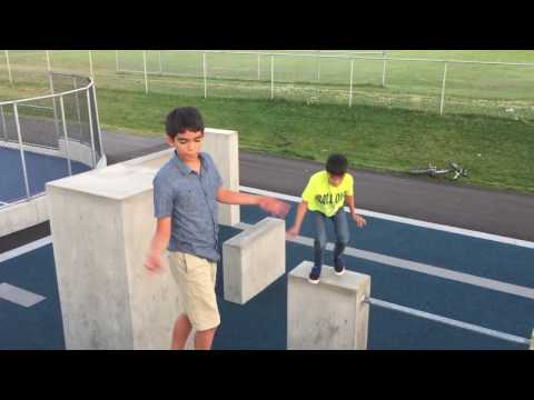 Mike's Parkour Moves at Hazelgrove Park in Surrey