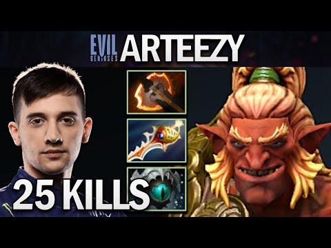 EG.ARTEEZY TROLL WARLORD WITH 25 KILLS - DOTA 2 7.26 GAMEPLAY