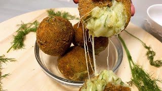 פודיק: כדורי גבינה ותפוחי אדמה  🧀 מטוגנים קריספיים Cheese balls Recipe - מתכון קל - Foodik