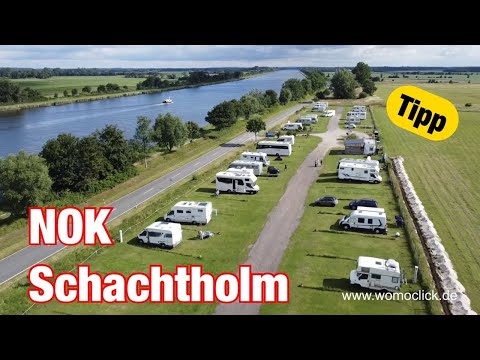 Motorhome port at Schachtholm NOK airfield