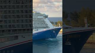 Carnival Celebration maneuvering in Nassau #shorts #carnivalcruise  #carnivalcelebration #cruiseship