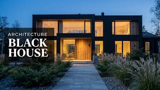 Inside a Stunning Modern Black House with Scandinavian Elegance