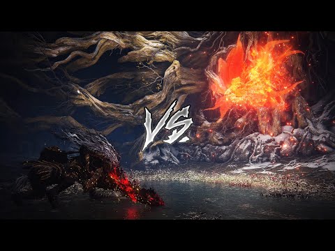 Malenia VS Maliketh (ELDEN RING Boss VS Boss)