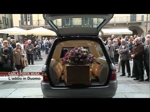 Etg - L'addio in Duomo alla scrittrice Carla Porta Musa, una città commossa