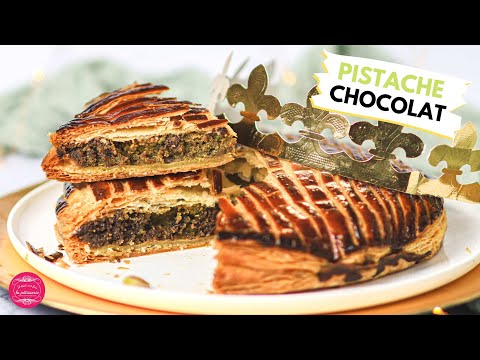 Pistachio and Chocolate King Cake