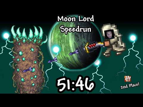 Terraria - Classic Moon Lord Speedrun in 51:46 (Random Seed, NMA) [3rd place]