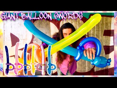 Giant Balloon Swords! Easy Tutorial