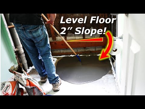YouTube video about: How to level garage floor slope?