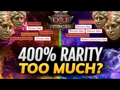 [PoE 2] Is 400% RARITY TOO MUCH? - 400% vs 100% vs 200% Farm + Atlas Tree Strategy - Path of Exile 2